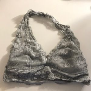 GREY LACE BRALETTE